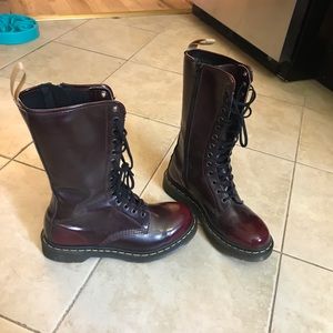 Red 24-Eye Dr. Martens Vegan